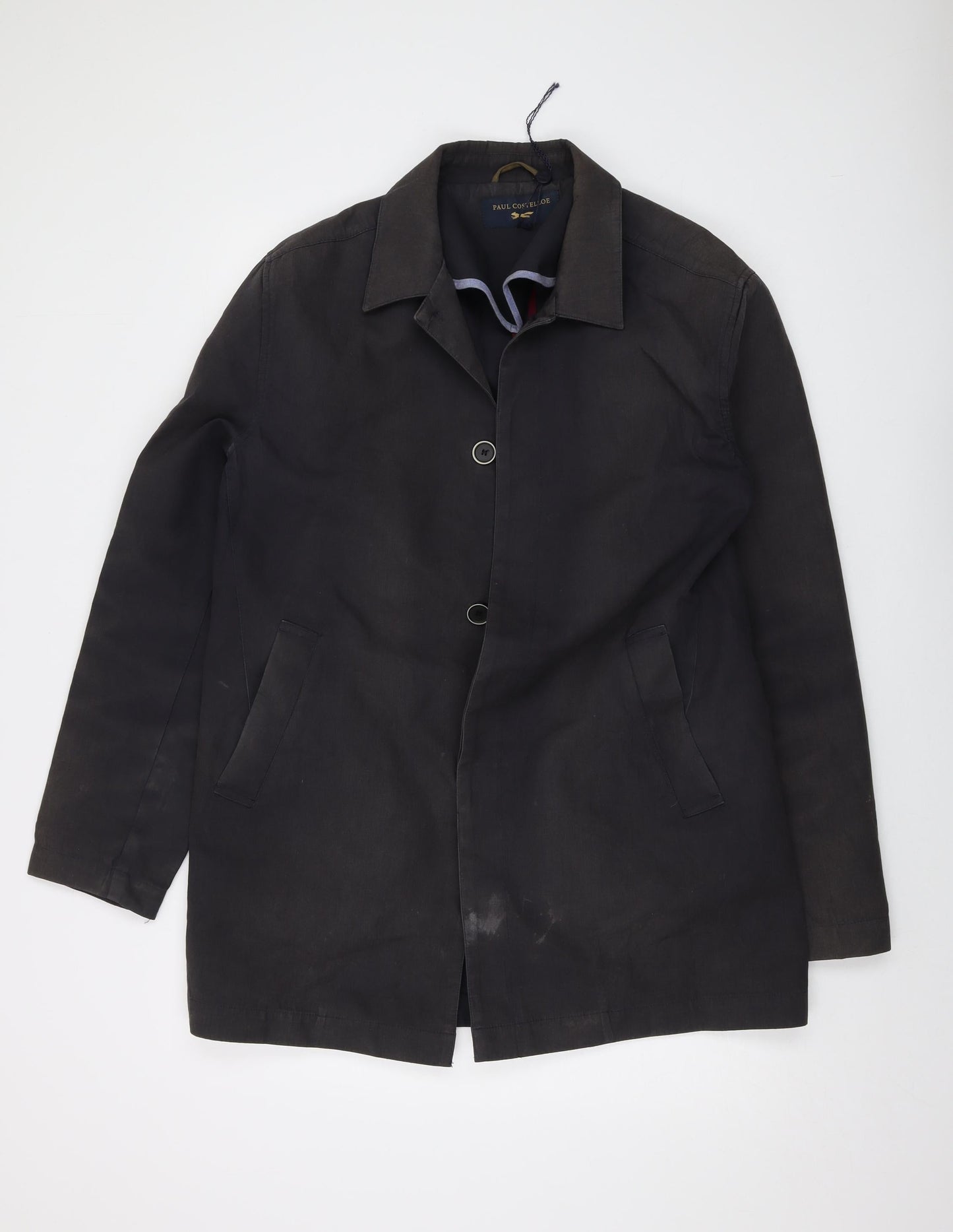 Paul Costelloe Mens Blue Jacket Size L Button