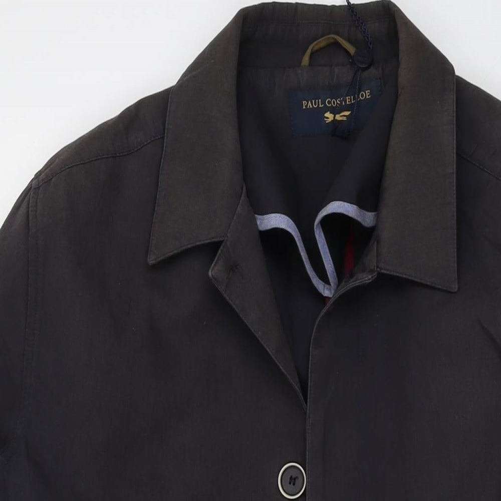 Paul Costelloe Mens Blue Jacket Size L Button