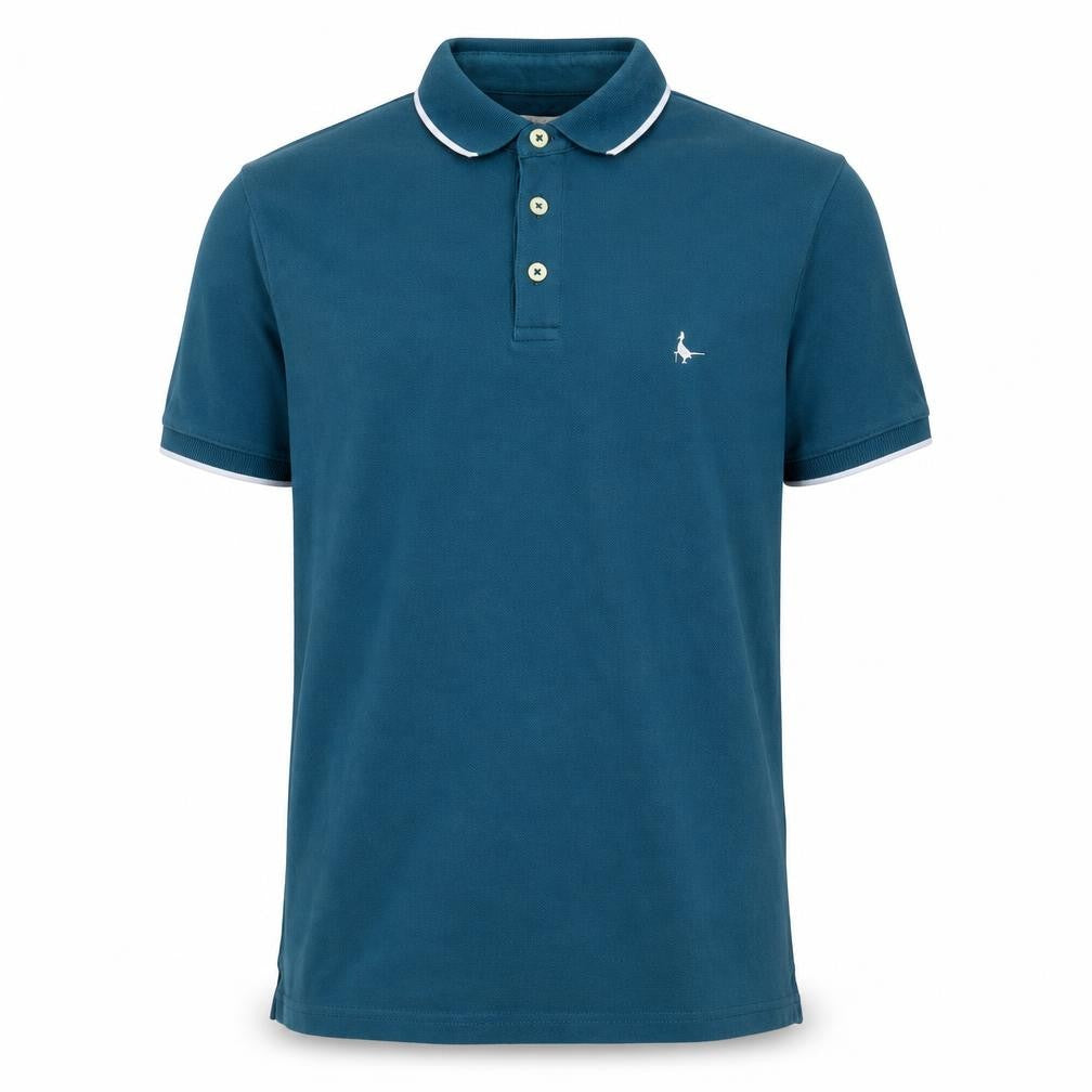 Jack Wills Mens Green 100% Cotton Polo Size S Collared Button