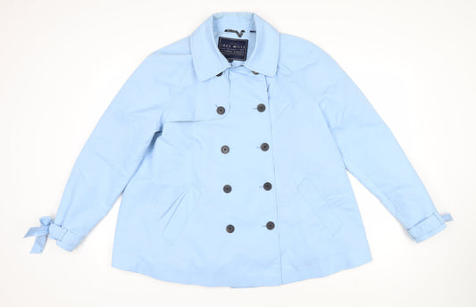 Jack Wills Womens Blue Jacket Size 14 Button