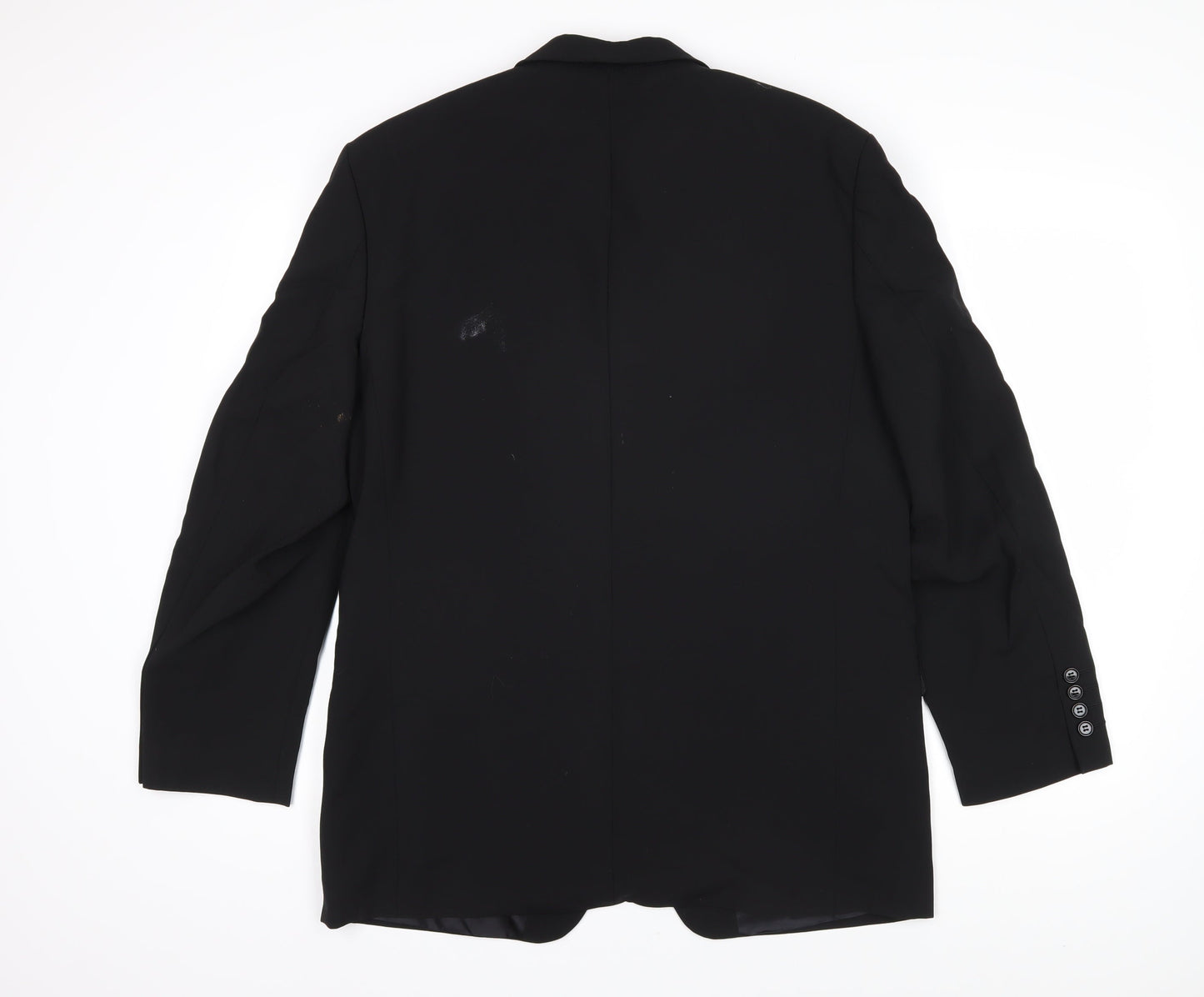 Hugo James Mens Black Polyester Jacket Blazer Size 40 Regular