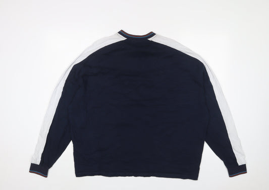 ASOS Mens Blue Cotton T-Shirt Size L Crew Neck