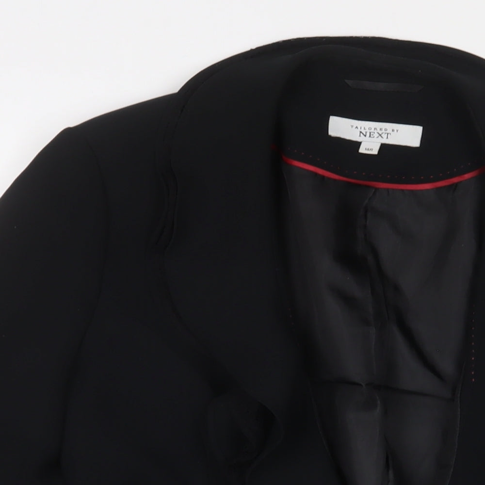 NEXT Womens Black Jacket Blazer Size 14 Button - Lace