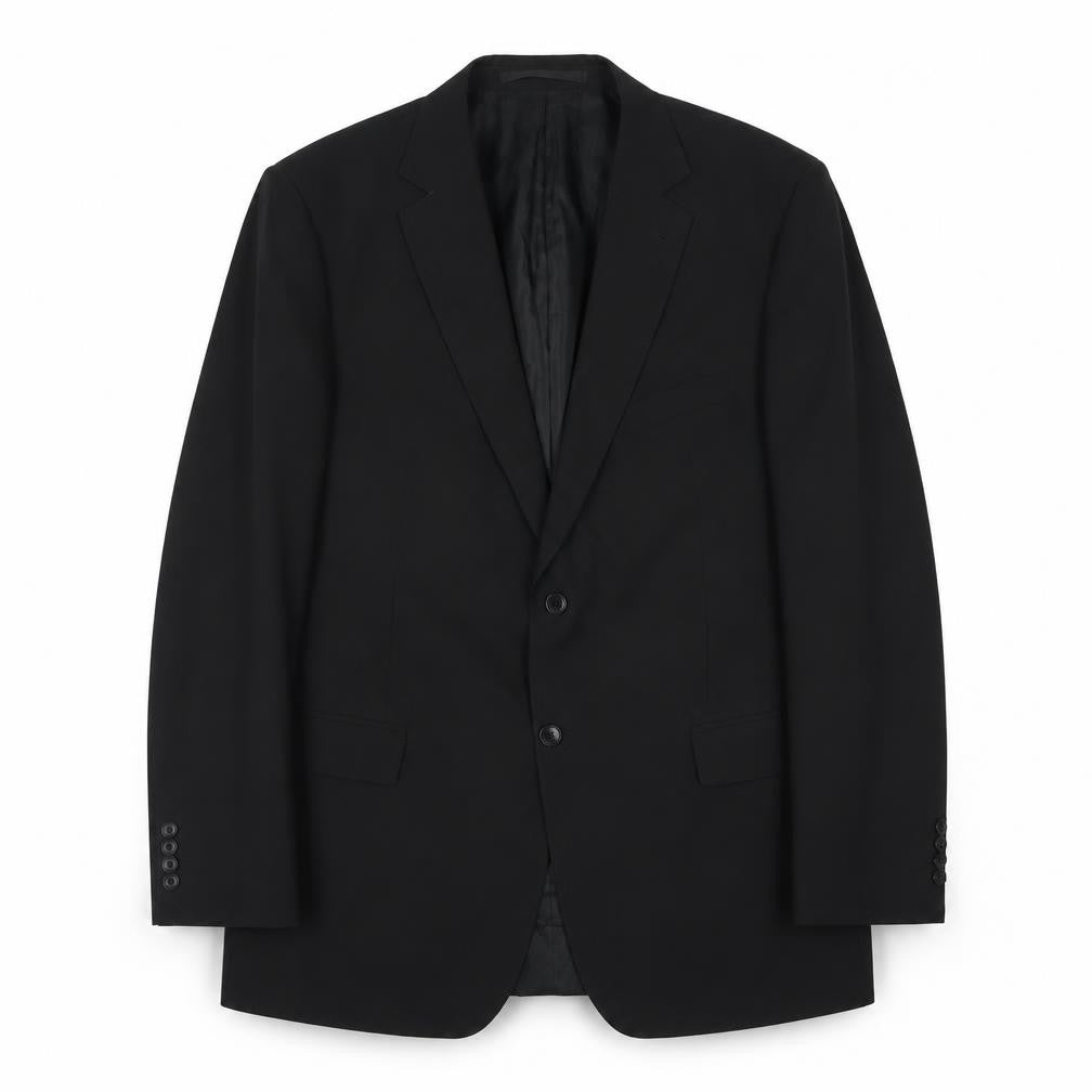 Marks and Spencer Mens Black Polyester Jacket Suit Jacket Size 44 Regular