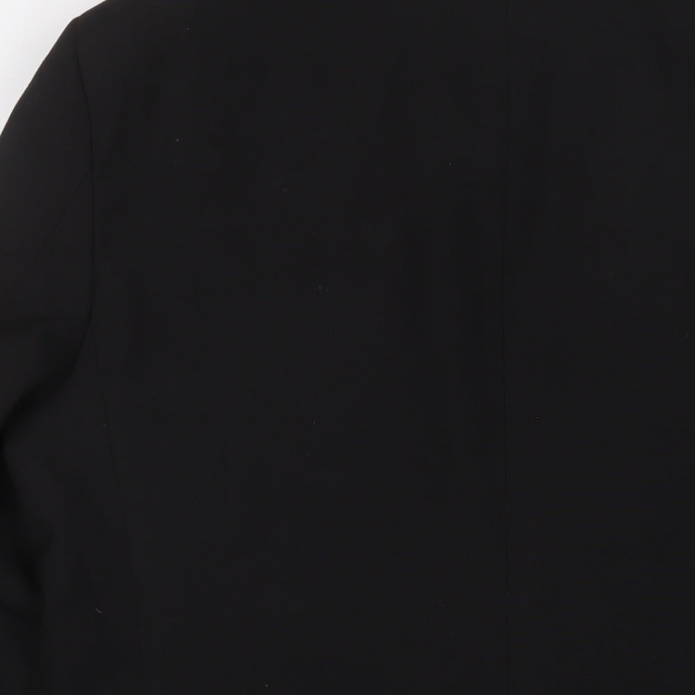 Marks and Spencer Mens Black Polyester Jacket Suit Jacket Size 44 Regular