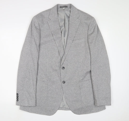 NEXT Mens Grey Cotton Jacket Suit Jacket Size 44 Regular
