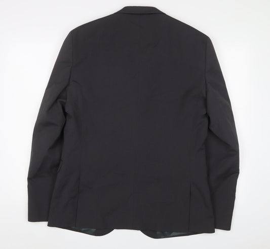 NEXT Mens Grey Polyester Jacket Suit Jacket Size 42 Regular
