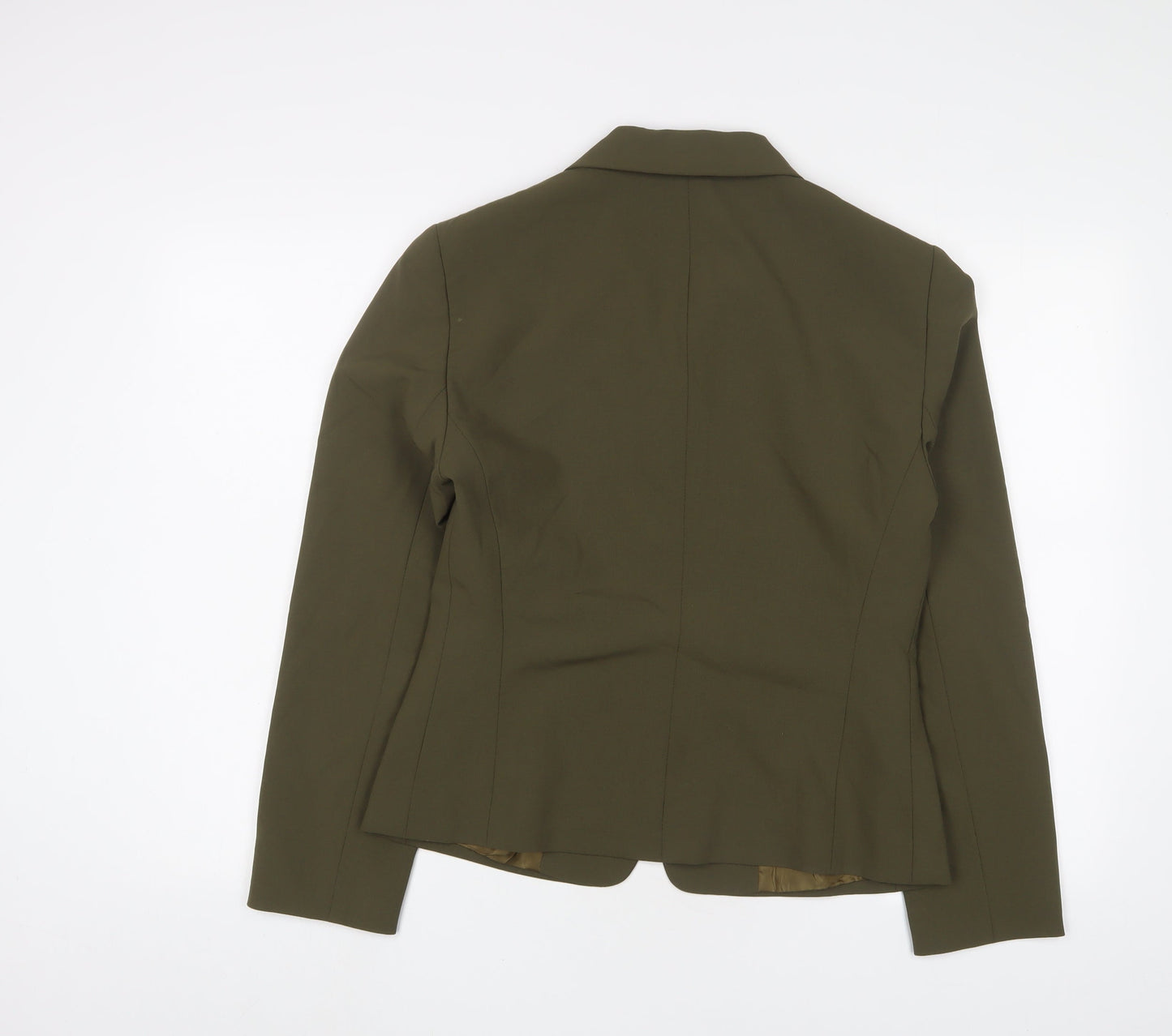 Lafayette Womens Green Jacket Blazer Size 10 Button