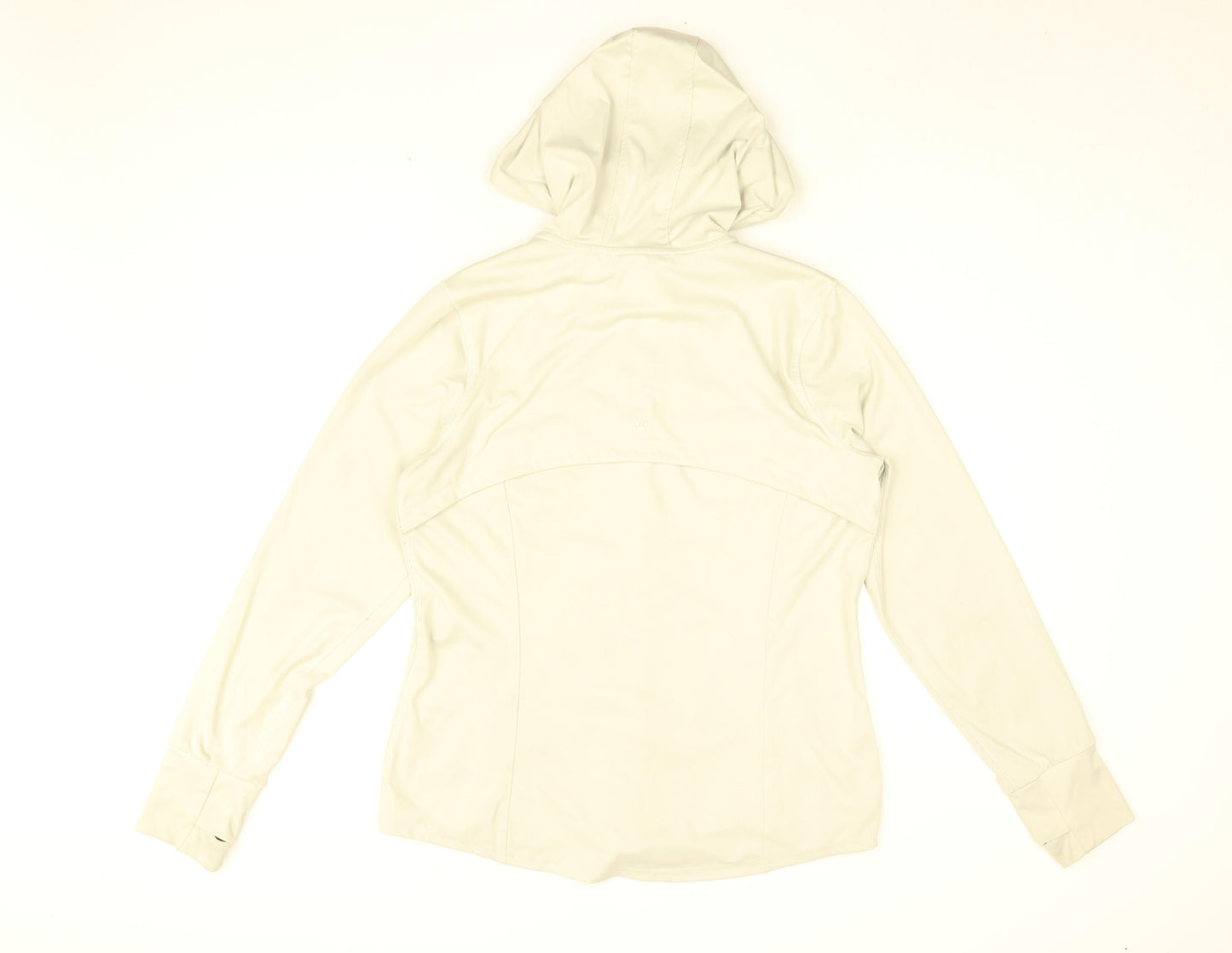 RBX Womens Grey Polyester Full Zip Hoodie Size L Zip