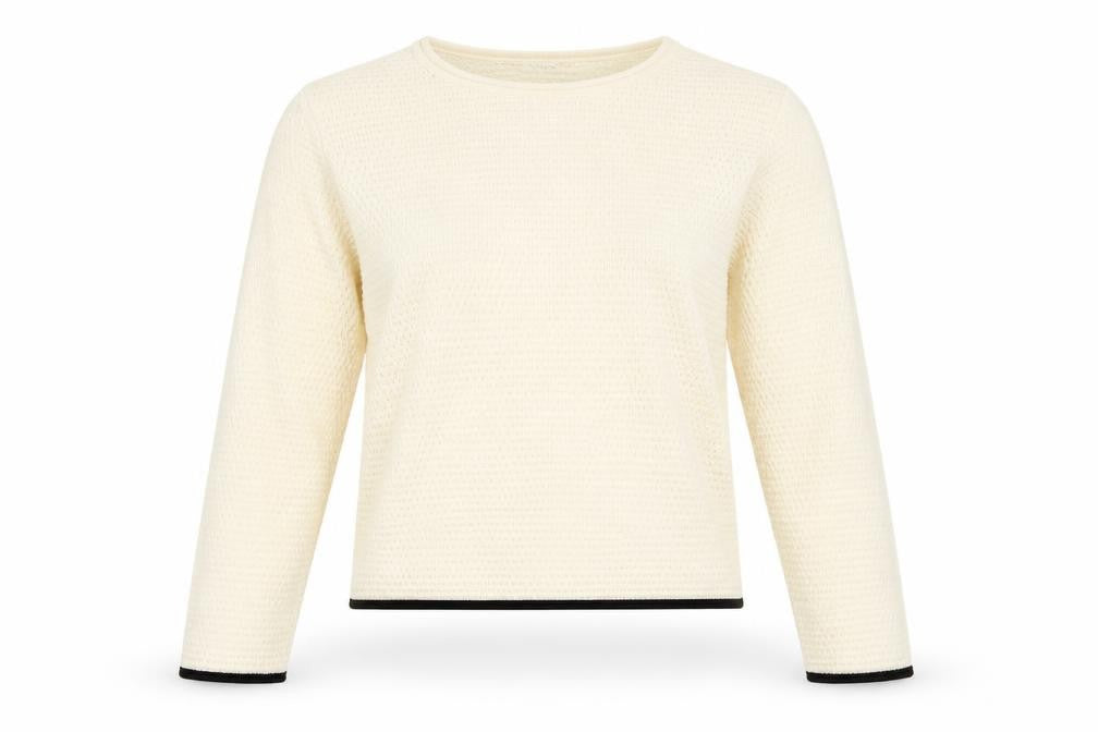 Marks and Spencer Ivory Knit Jumper Crew Neck S