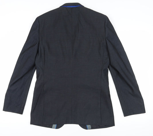 ONESIX5IVE Black 38L Men's Suit Jacket - Business Casual