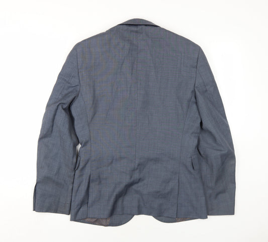 NEXT Mens Grey Wool Jacket Blazer Size 38 Regular
