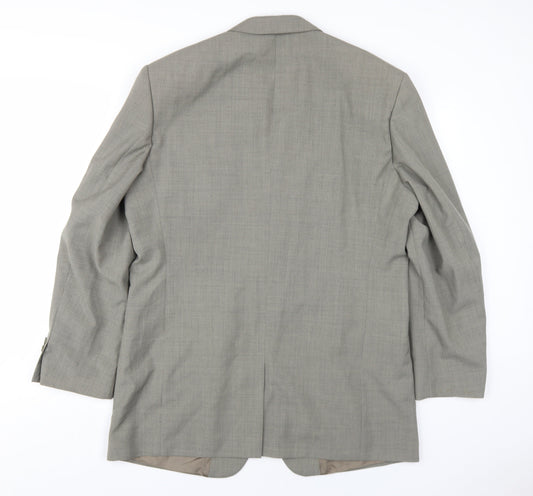 Tessuti Mens Beige Wool Jacket Blazer Size 42 Regular