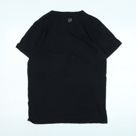 Dedicated Mens Black Cotton T-Shirt Size M Crew Neck - Logo - Los Angeles Kings