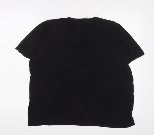 Star Wars Womens Black Cotton Basic T-Shirt Size XL Crew Neck
