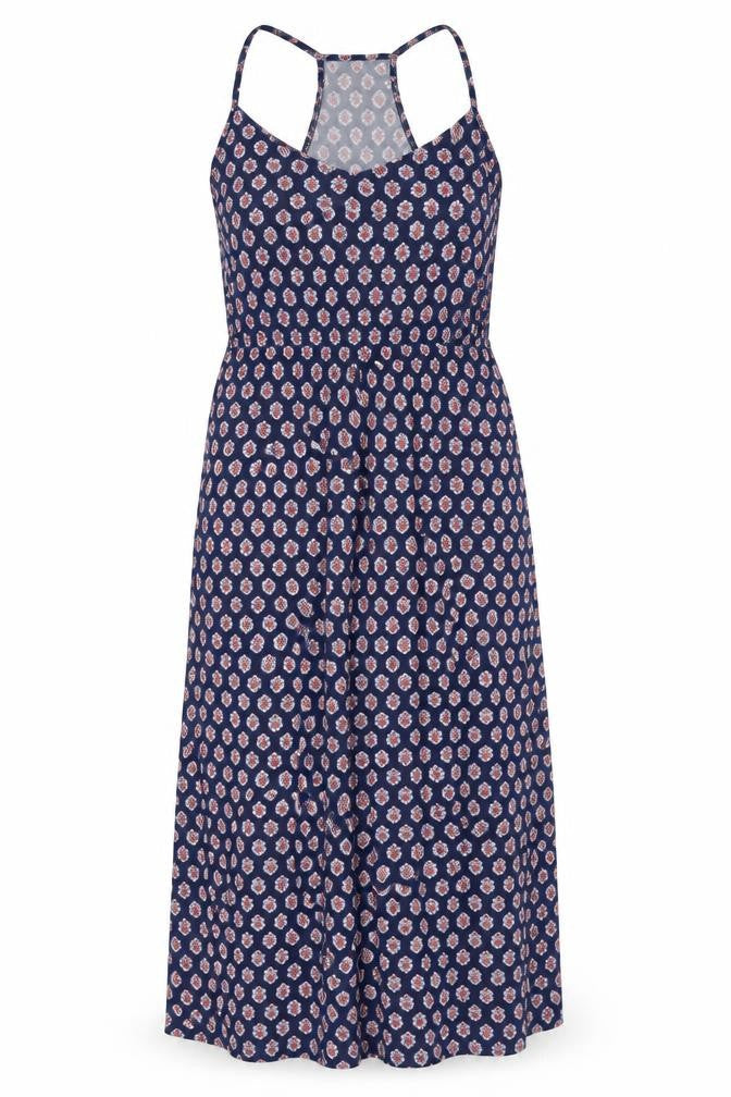 Gap Womens Blue Geometric Viscose A-Line Size M Scoop Neck Pullover