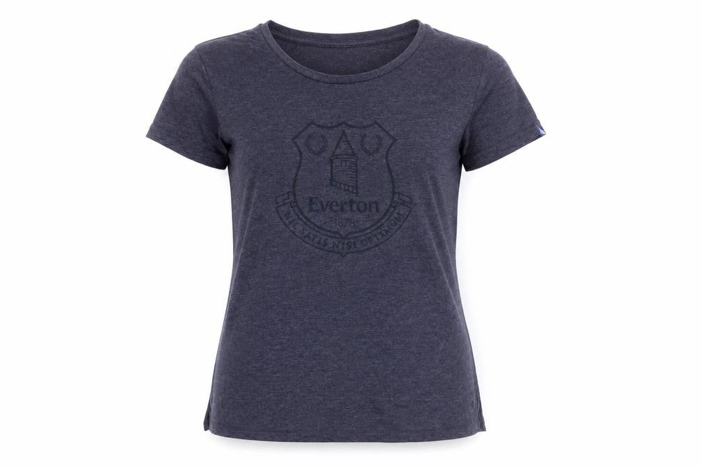 Womens UK Size 14 Everton FC Blue Cotton T-Shirt