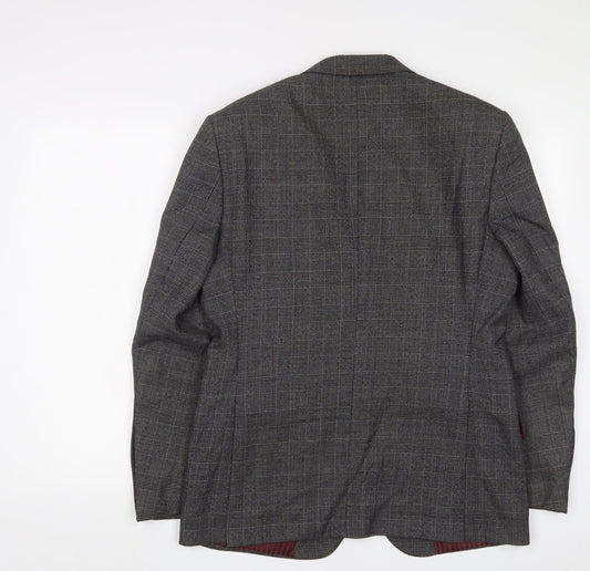 Marks and Spencer Mens Grey Wool Jacket Suit Jacket Size 38 Regular