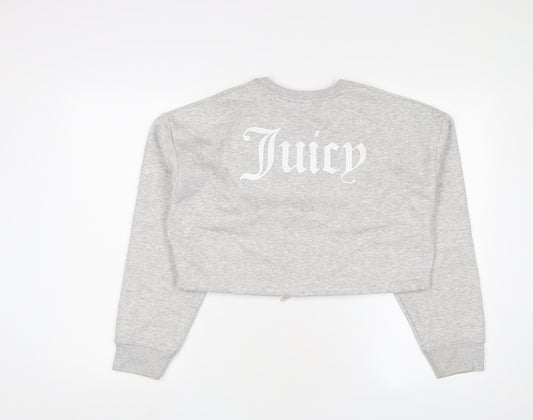 Juicy Couture Womens Grey Cotton Pullover Sweatshirt Size S Pullover - Logo