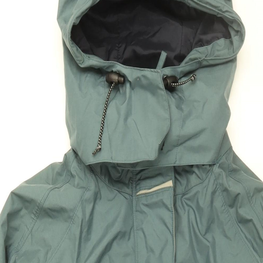 Phoenix Womens Blue Overcoat Coat Size 16 Zip