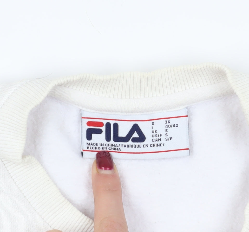 FILA White Pullover Sweatshirt - Women's Size S