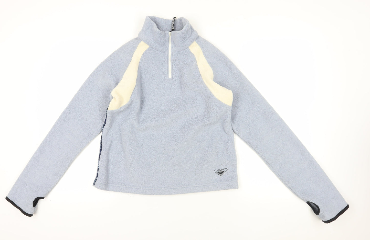 Quiksilver Blue High Neck Fleece Sweatshirt Unisex Size 5