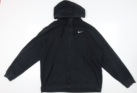 Nike Black Full Zip Hoodie 2XL - Hooded Jersey