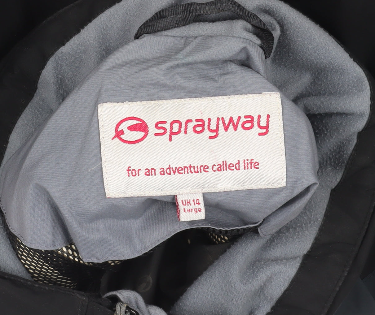 Sprayway Black Ski Jacket Size 14 Waterproof Ladies Outdoor