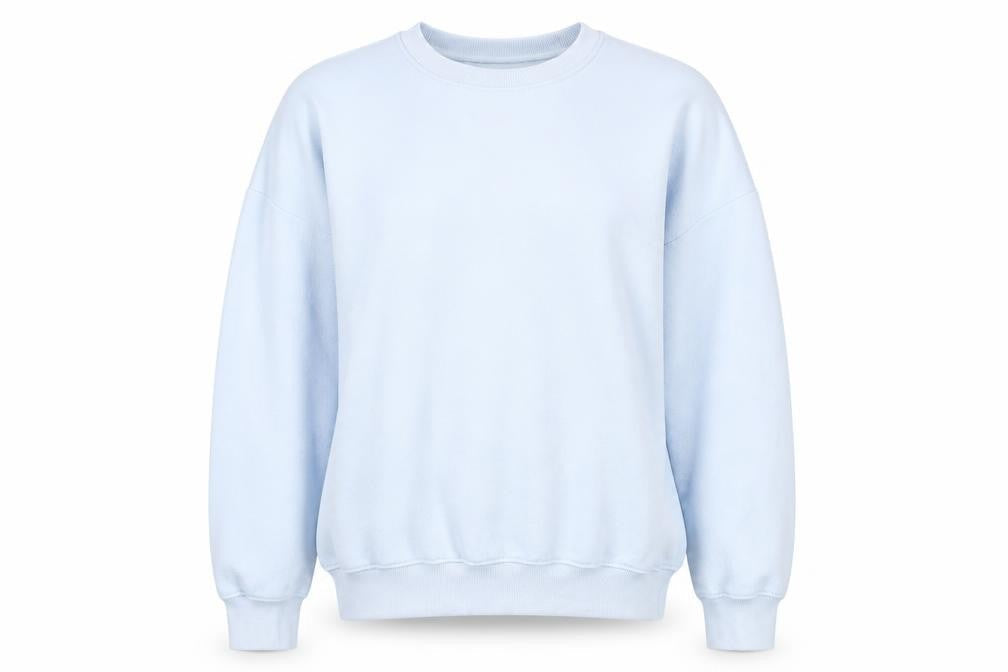 Light Womens Blue Graphic Print Sweatshirt M