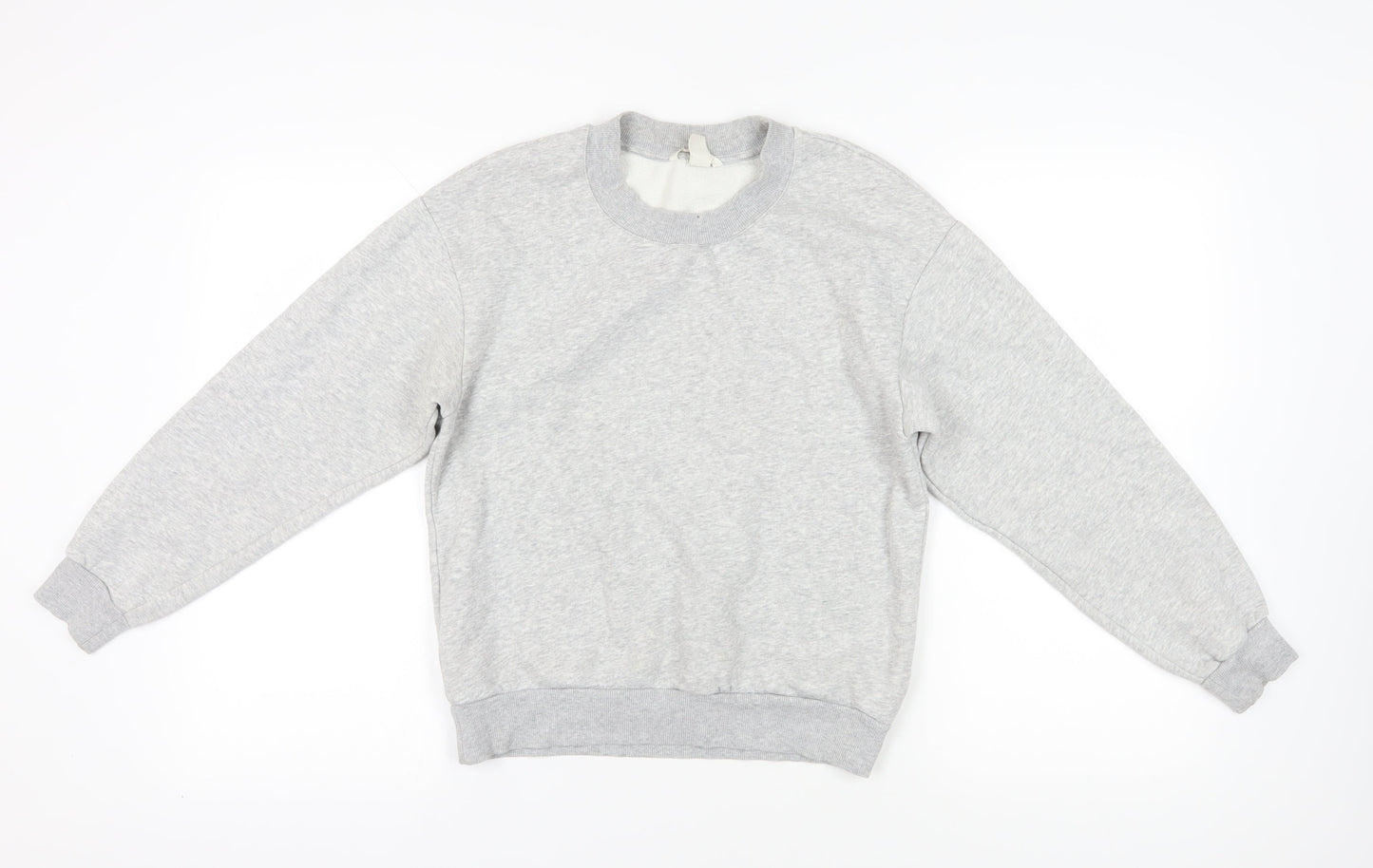 Grey Pullover Sweatshirt, Size 8, Crew Neck