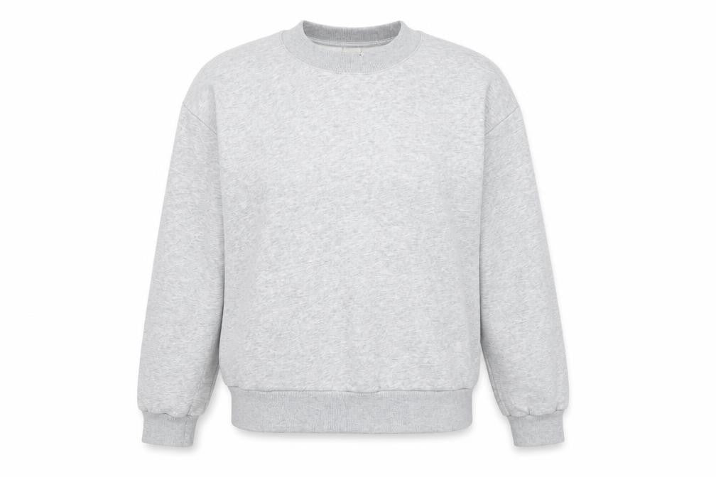 Grey Pullover Sweatshirt, Size 8, Crew Neck