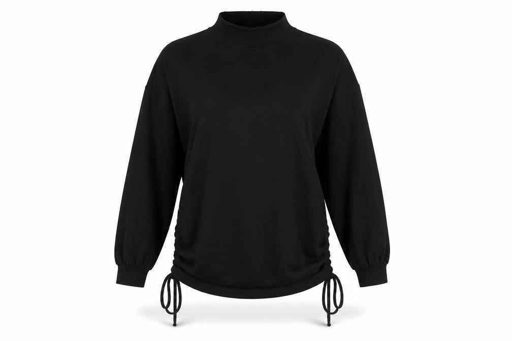 Front view of Black Nasty Gal Pullover Sweatshirt, size 8