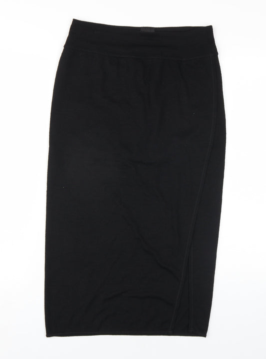Selected Femme Womens Black Polyester Straight & Pencil Skirt Size M
