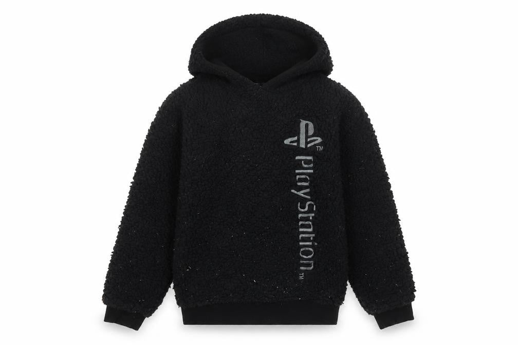 PlayStation Boys Black Polyester Pullover Hoodie Size 9-10 Years Pullover - Play staton