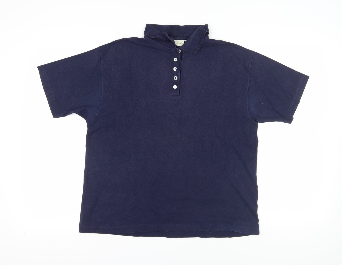 Holmewood Blue Polo Shirt L Cotton Casual