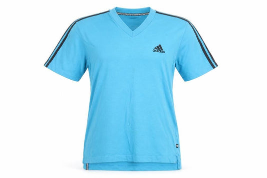 Unisex Adultss UK Size M Adidas Blue Cotton T-Shirt