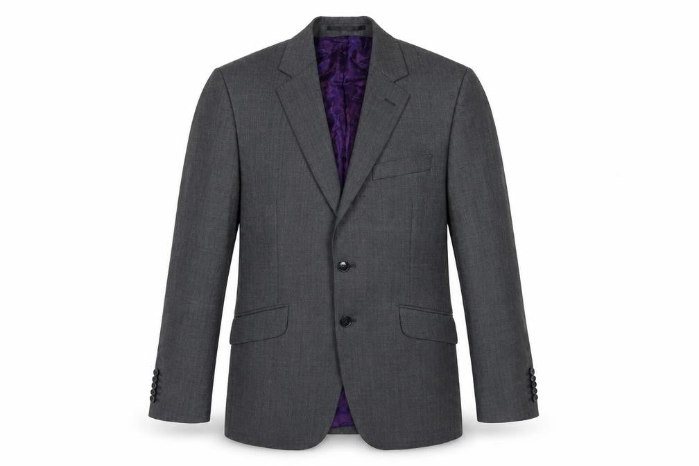 Mens 38 Chest Regular Duchamp Grey Two-Button
