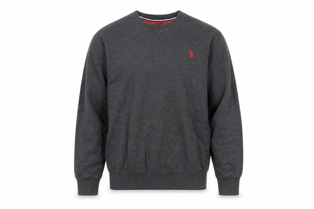 Mens UK S Regular US Polo Assn. Grey Pullover Sweatshirt