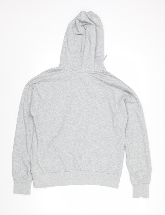 USA Pro Womens Grey Polyester Pullover Hoodie Size 14 Pullover