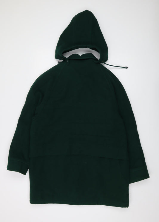 Dannimac Womens Green Overcoat Coat Size S Zip