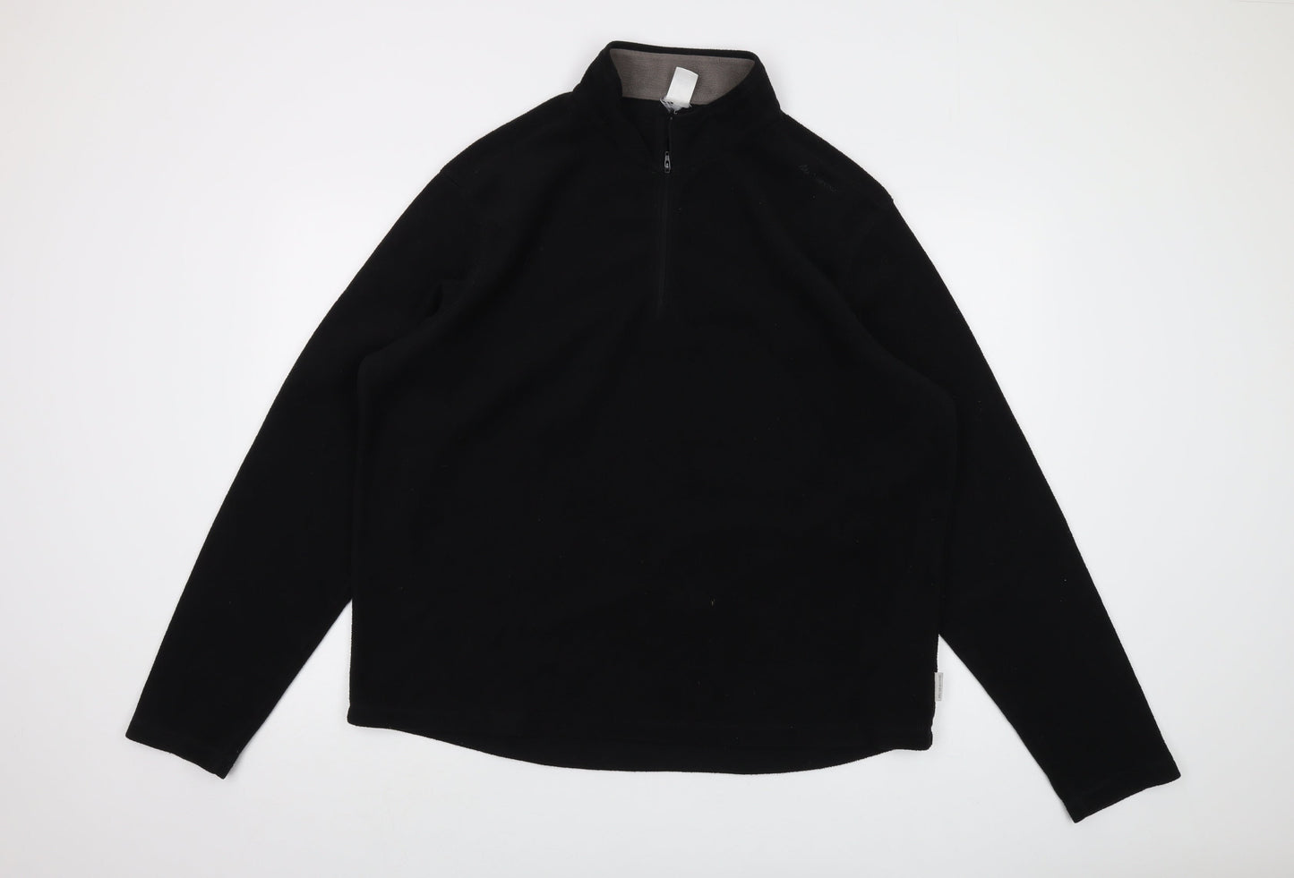 Quechua Mens Black Polyester Pullover Sweatshirt Size XL