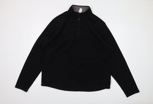 Quechua Mens Black Polyester Pullover Sweatshirt Size XL