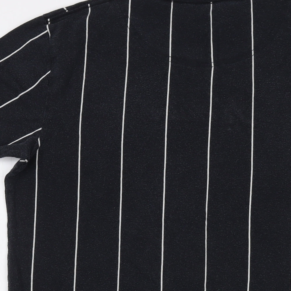 Hollister Mens Black Cotton T-Shirt Size S Crew Neck