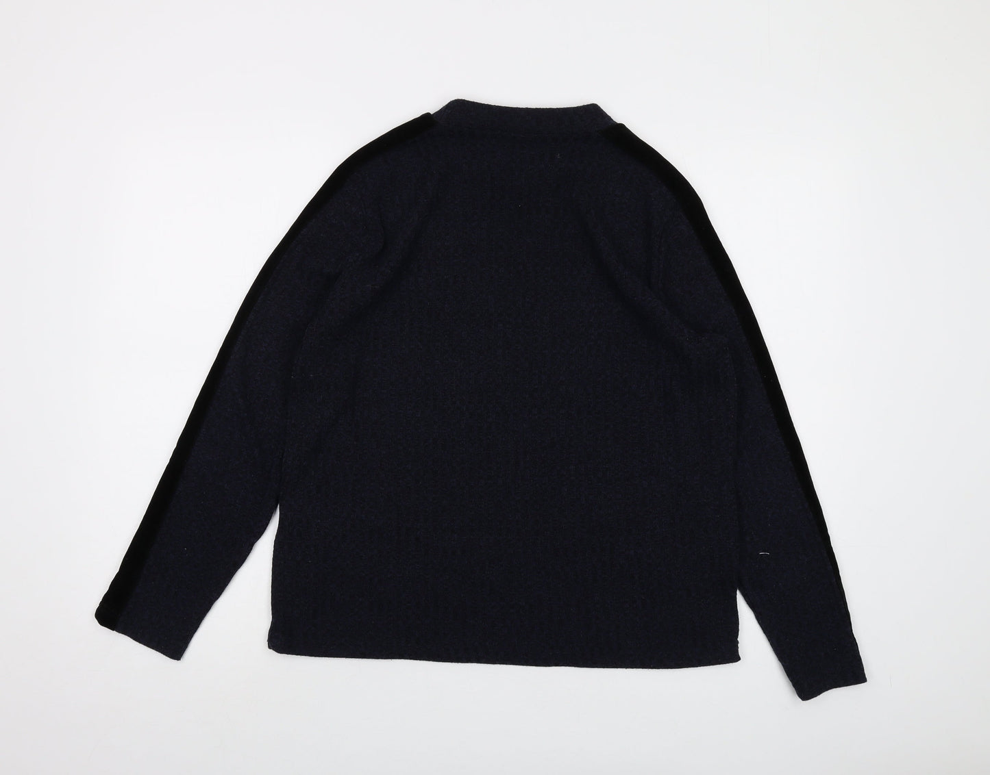 JDY Womens Blue Crew Neck Polyester Pullover Jumper Size XL
