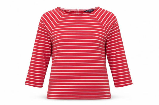 Womens UK Size 10 Crew Clothing Red Cotton T-Shirt