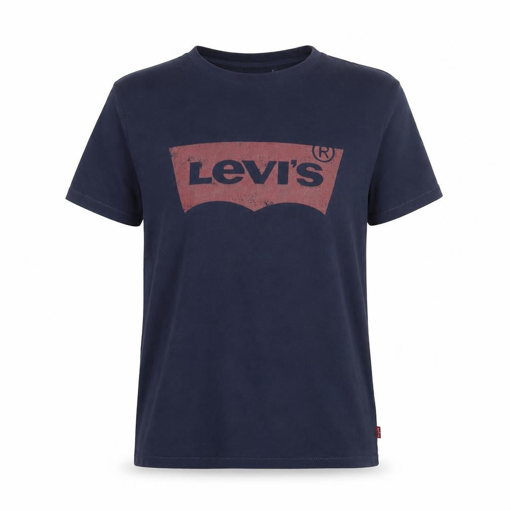Womens UK Size XS Levi's Blue Cotton T-Shirt