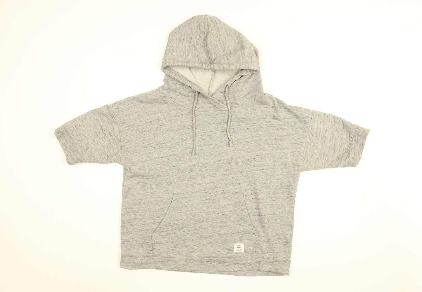 VANS Womens Grey Cotton Pullover Hoodie Size L Pullover