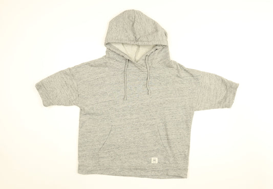 VANS Womens Grey Cotton Pullover Hoodie Size L Pullover