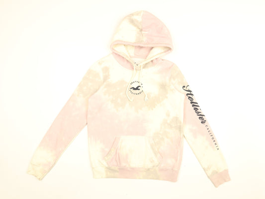 Hollister Womens Pink Cotton Pullover Hoodie Size XS Pullover - Tie Dye, Southern California