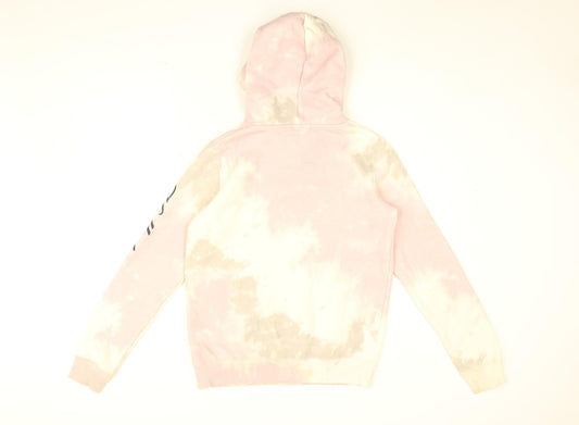 Hollister Womens Pink Cotton Pullover Hoodie Size XS Pullover - Tie Dye, Southern California